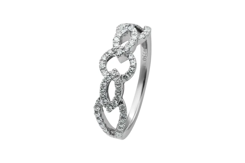18ct White Gold Diamond Ring 0.70ct
