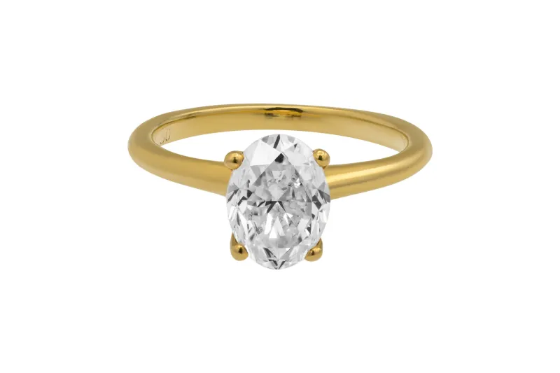 18ct Yellow Gold Diamond Engagement Ring 1.20ct GIA Certified