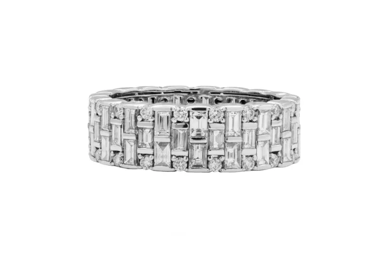 9ct White Gold Diamond Eternity Ring 3.23ct