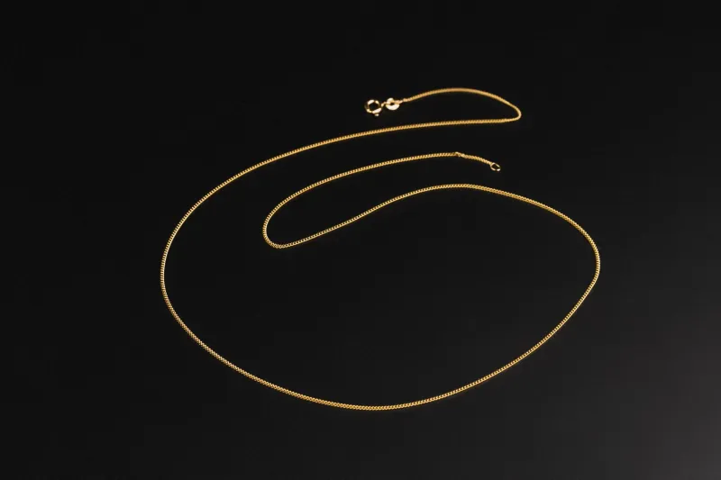 18ct Yellow Gold Curb Chain 24" 4.3g