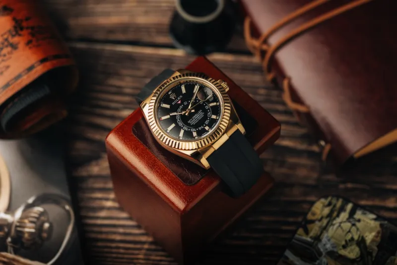 Rolex Sky-Dweller 42mm Black Oysterflex 326238 2021