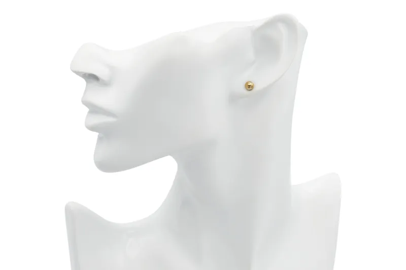 9ct Yellow Gold Ball Stud Earrings 0.8g