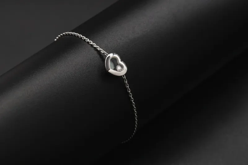 Chopard Happy Diamonds Icons 18ct White Gold Bracelet 0.05ct