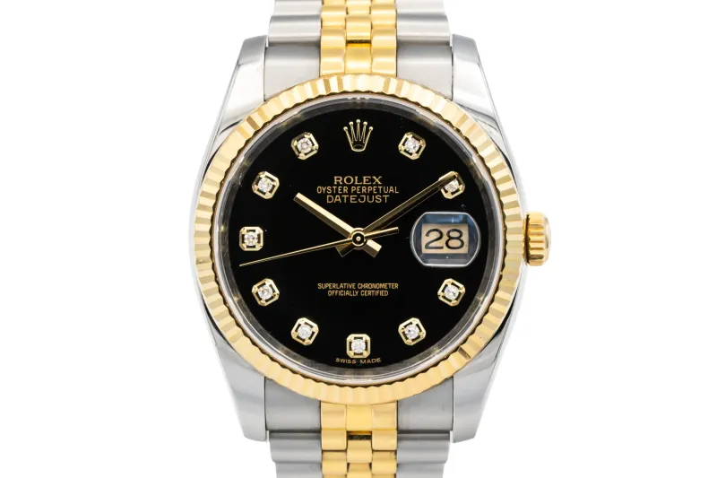 Rolex DateJust 36mm Steel & 18ct Yellow Gold Jubilee 116233 2015