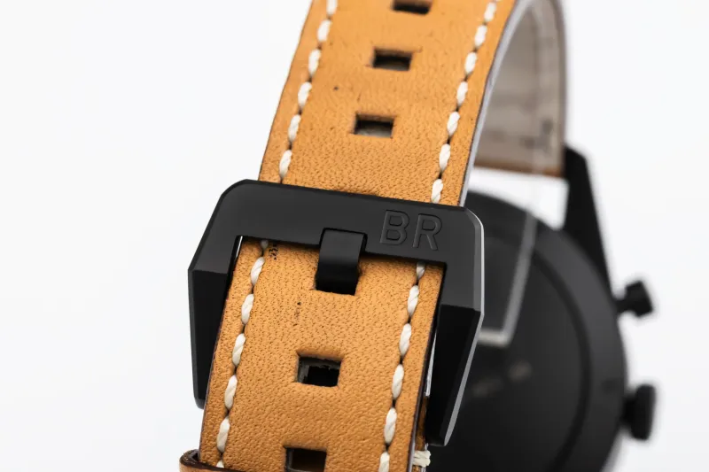 Bell & Ross Chronograph Heritage PVD 41mm Tan Leather BR126-94-SC 2017