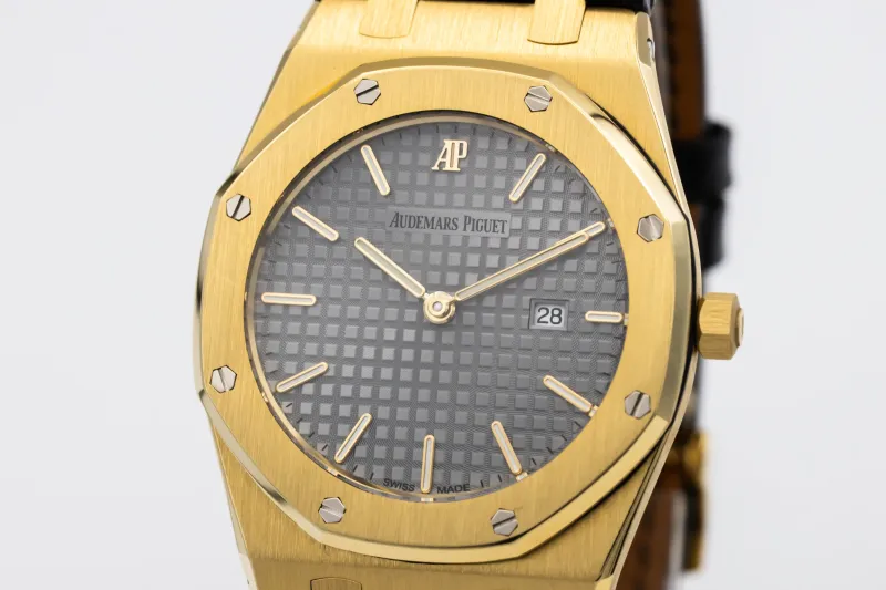 Audemars Piguet Royal Oak 33mm Black Leather 56715BA.OO Circa 1990s