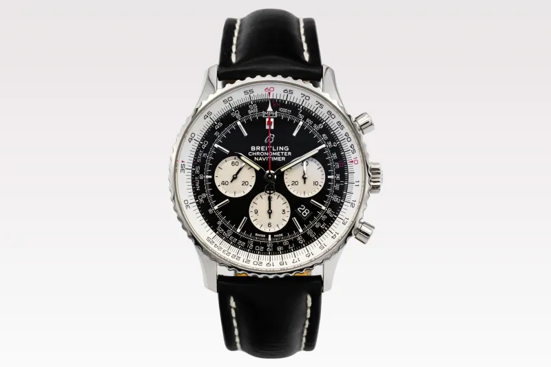 Breitling Navitimer B01 Chronograph 46mm Black Leather AB0127 2021