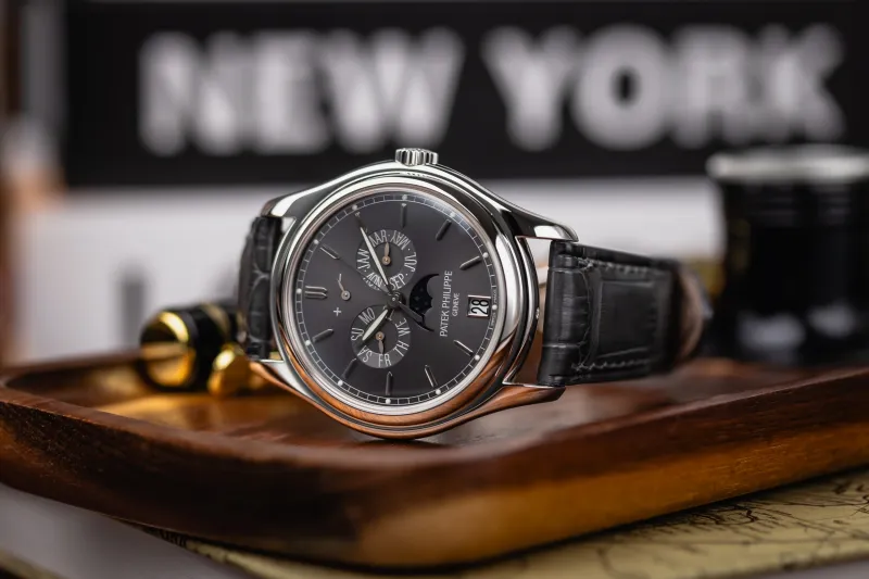 Patek Philippe Annual Calendar 39mm Black Leather 5146P-001 2008