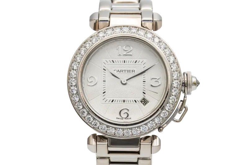 Cartier Pasha 32mm 18ct White Gold WJPA0009/2528 Circa 2010