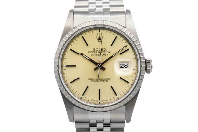 Rolex DateJust 36mm Stainless Steel Jubilee 16220 1993