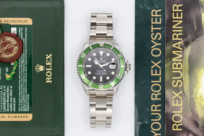 Rolex Submariner Date 40mm 'Kermit' Stainless Steel Oyster 16610LV 2009