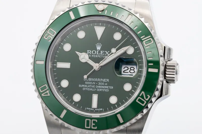 Rolex Submariner Date 40mm 'Hulk' Stainless Steel Oyster 116610LV 2014