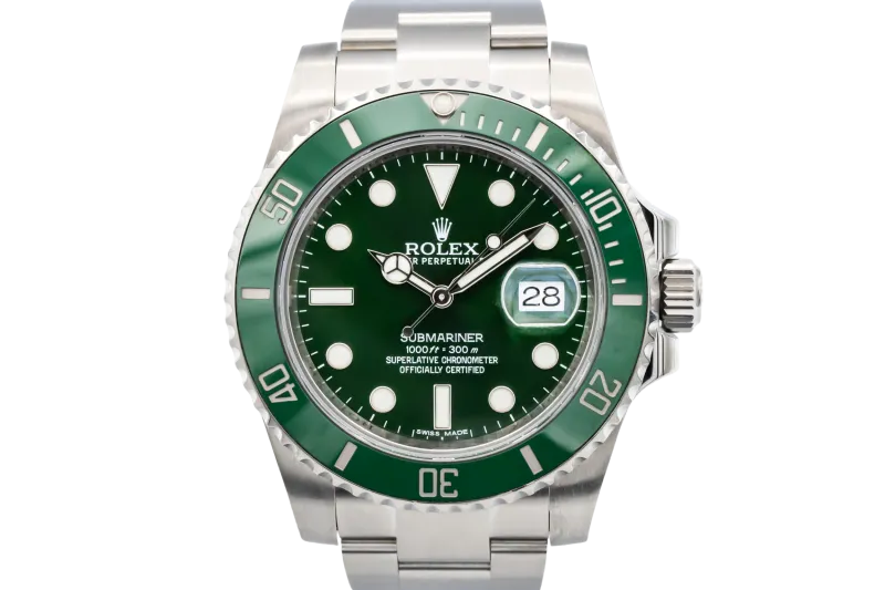 Rolex Submariner Date 40mm 'Hulk' Stainless Steel Oyster 116610LV 2014