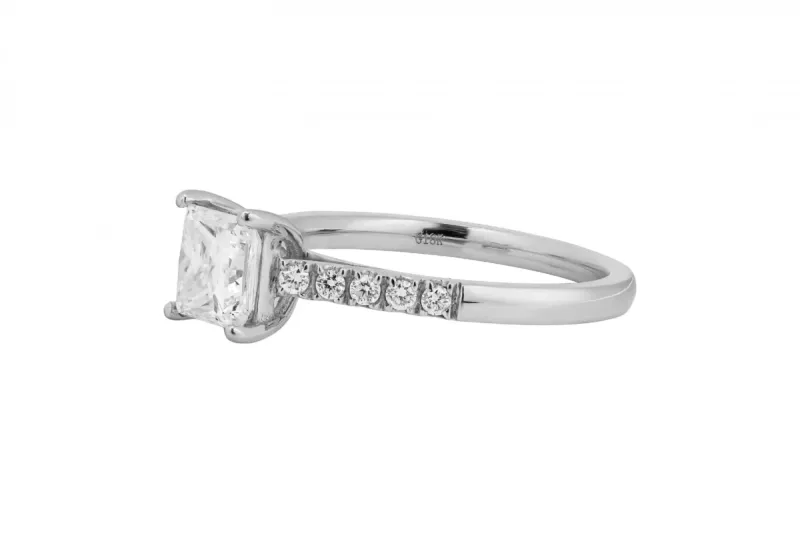 18ct White Gold Diamond Engagement Ring 1.18ct F VS1 GIA Certfied