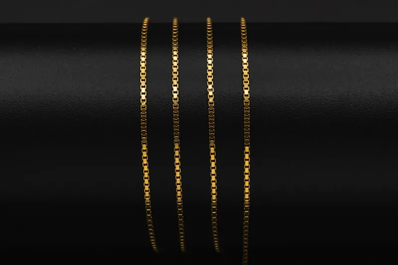 9ct Yellow Gold Box Chain 24"