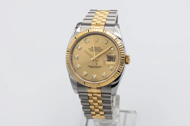Rolex DateJust 36mm Steel & 18ct Yellow Gold Jubilee 116233 2004