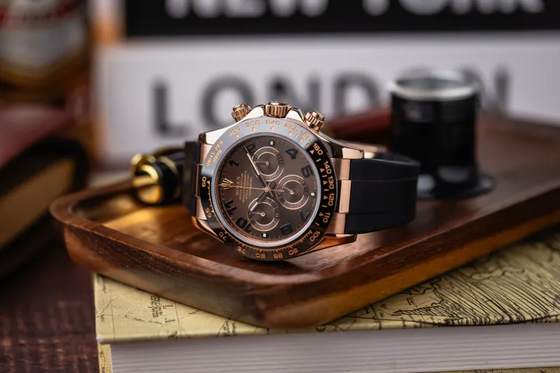 Rolex Cosmograph Daytona 40mm Black Oysterflex 116515LN 2017