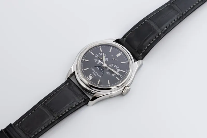 Patek Philippe Annual Calendar 39mm Black Leather 5146P-001 2008