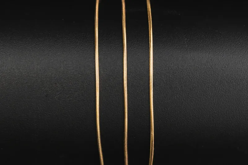 9ct Yellow Gold Snake Link Chain 18" 3.3g