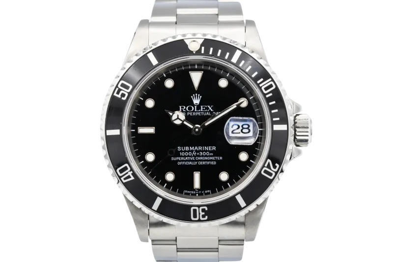 Rolex Submariner Date 40mm Stainless Steel Oyster 16610 1997