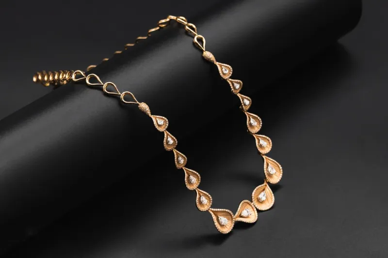 Annamaria Cammilli Collier Premiere 18ct Rose Gold Necklace 3.01ct