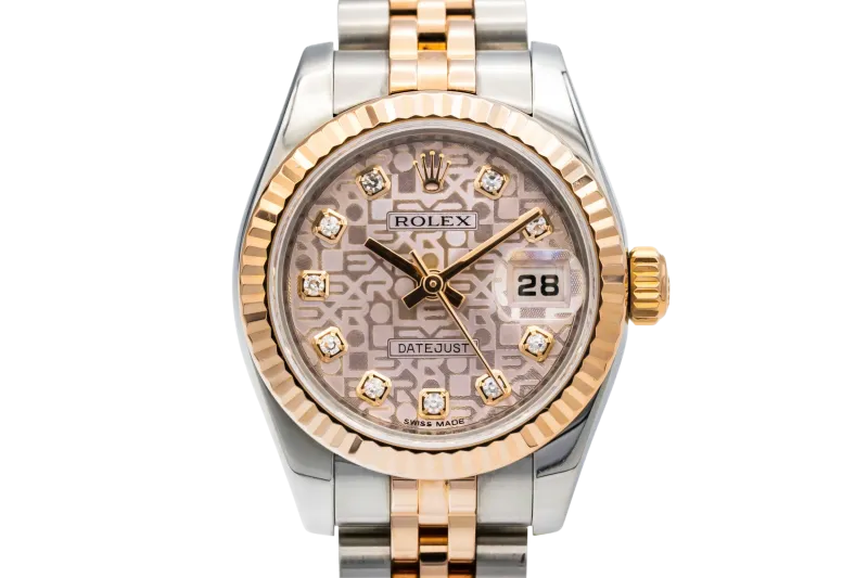 Rolex DateJust 26mm Steel & 18ct Rose Gold Jubilee 179171 2013