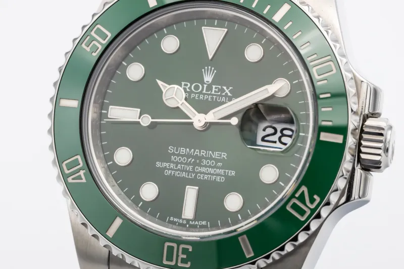 Rolex Submariner Date 40mm 'Hulk' Stainless Steel Oyster 116610LV 2014