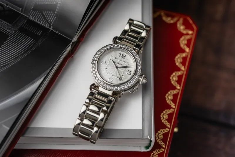 Cartier Pasha 32mm 18ct White Gold WJPA0009/2528 Circa 2010