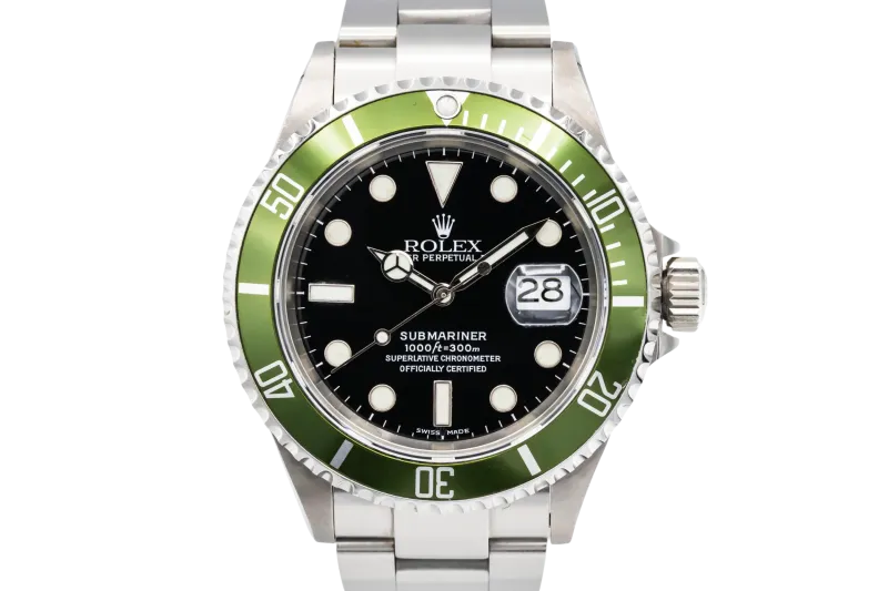 Rolex Submariner Date 40mm 'Kermit' Stainless Steel Oyster 16610LV 2006