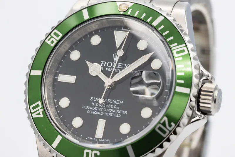 Rolex Submariner Date 40mm 'Kermit' Stainless Steel Oyster 16610LV 2009
