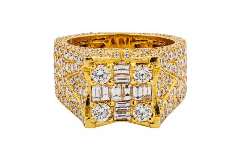 18ct Yellow Gold Diamond Ring 3.88ct VS