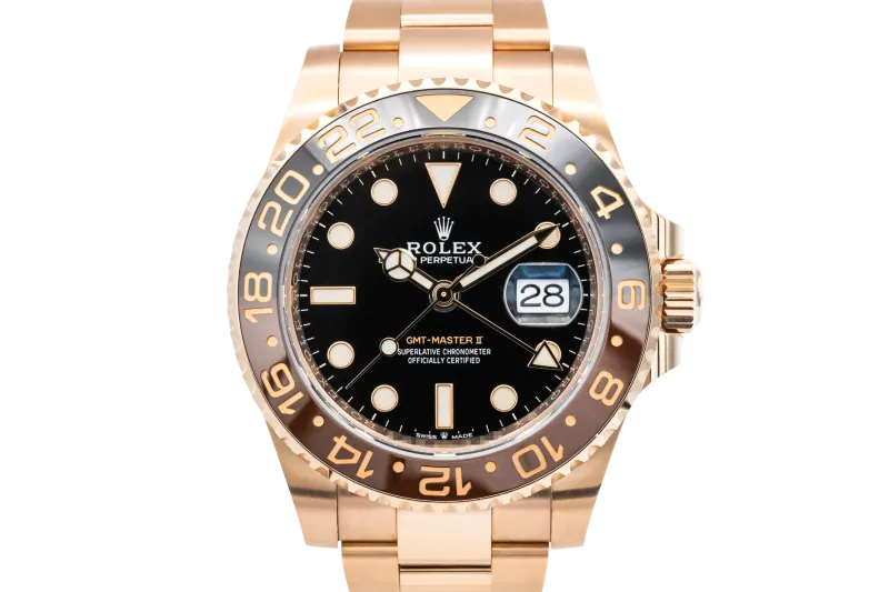 Rolex GMT Master II 40mm 'Rootbeer' 18ct Rose Gold Oyster 126715CHNR 2020