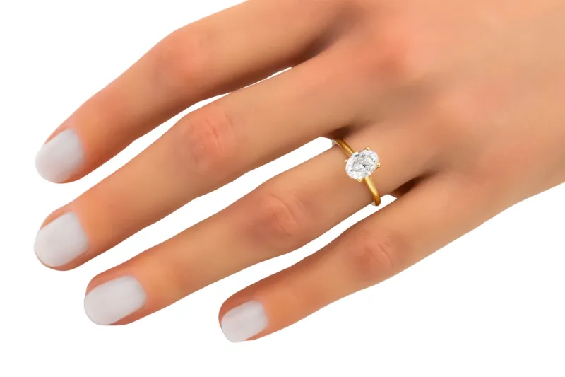 18ct Yellow Gold Diamond Engagement Ring 1.20ct GIA Certified