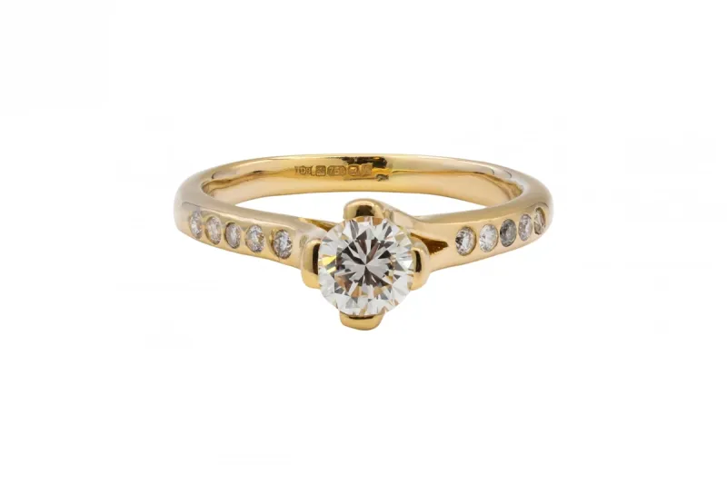 18ct Yellow Gold Diamond Engagement Ring 0.70ct
