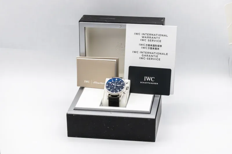IWC Pilot's Chronograph 43mm Black Leather IW377709 2020