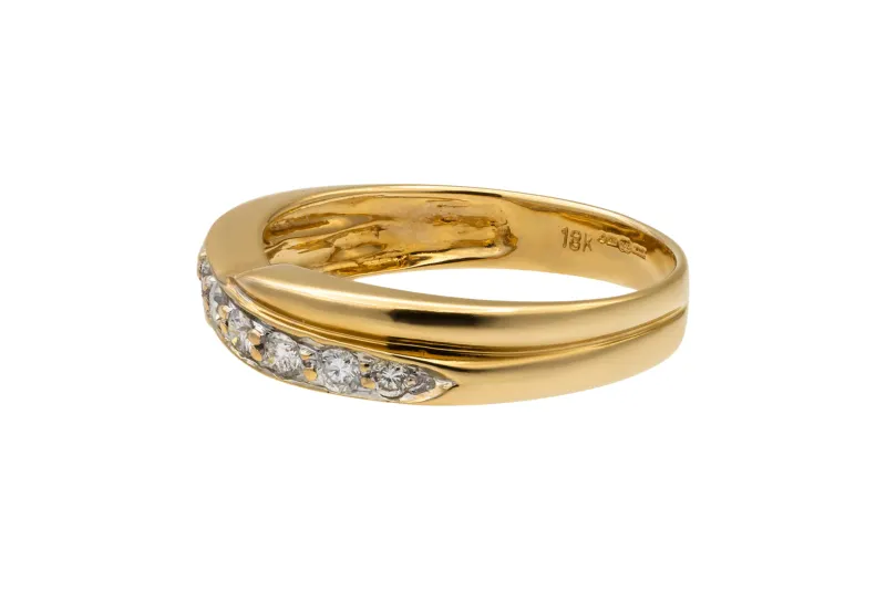 18ct Yellow Gold Diamond Wedding Band 0.25ct