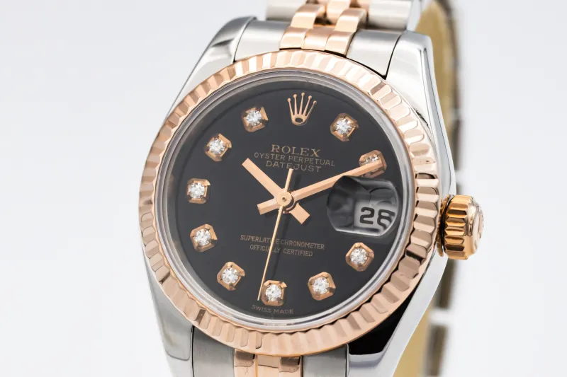 Rolex Lady DateJust 26mm Steel & 18ct Rose Gold Jubilee 179171 2006