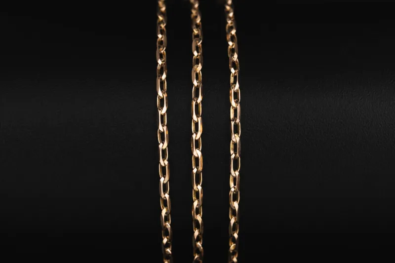 9ct Yellow Gold Anchor Link Chain 21" 5g