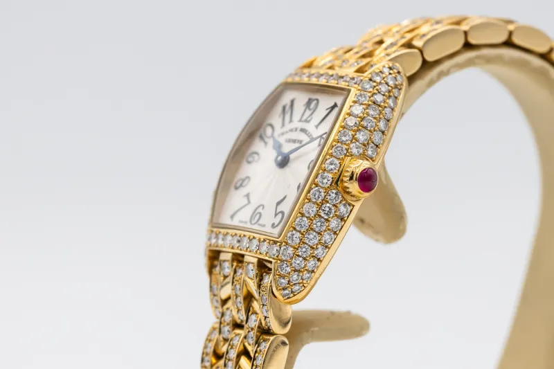 Franck Muller Cintrée Curvex 21mmx19mm 18ct Yellow Gold 2500 QZ D 2001