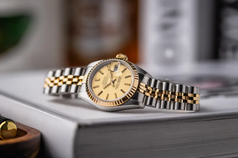 Rolex Lady DateJust 26mm Steel & 18ct Yellow Gold Jubilee 69173 1986