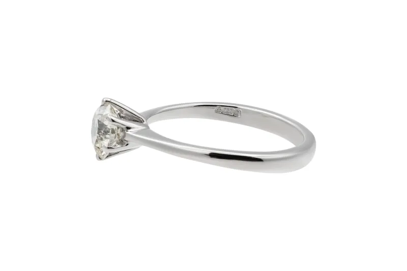 18ct White Gold Brilliant Diamond Engagement Ring 0.88ct