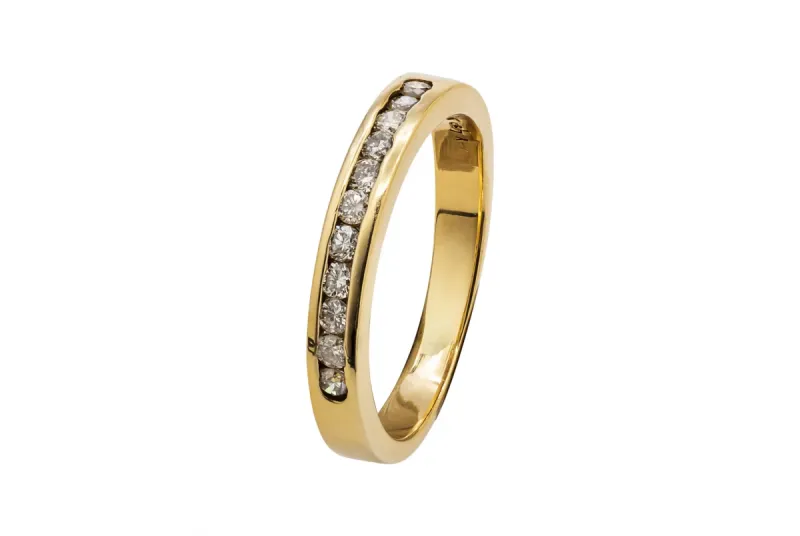 14ct Yellow Gold Diamond Eternity Wedding Band 0.35ct