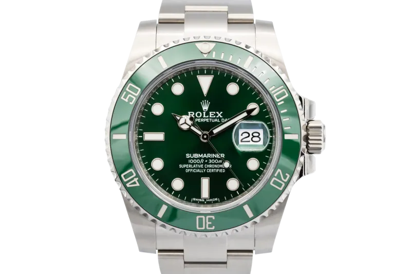 Rolex Submariner 40mm 'Hulk' Stainless Steel Oyster 116610LV 2017 UNWORN