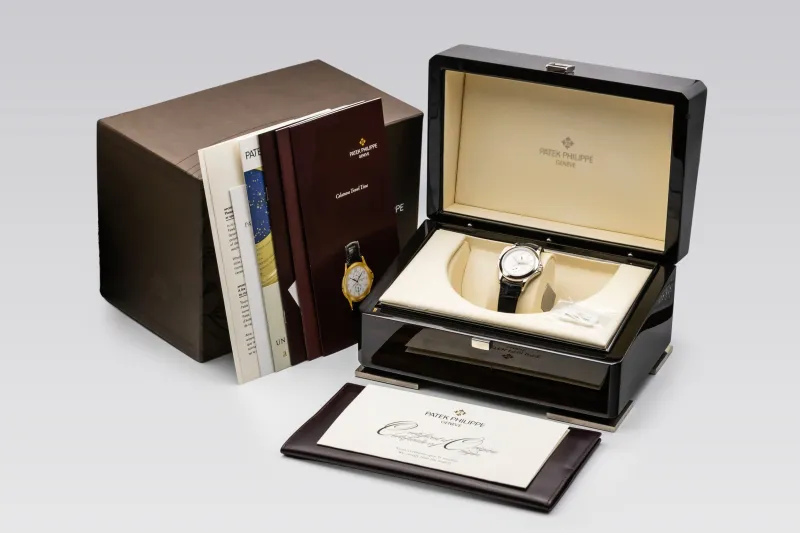 Patek Philippe Travel Time 37mm Black Leather 5134P-001 2007