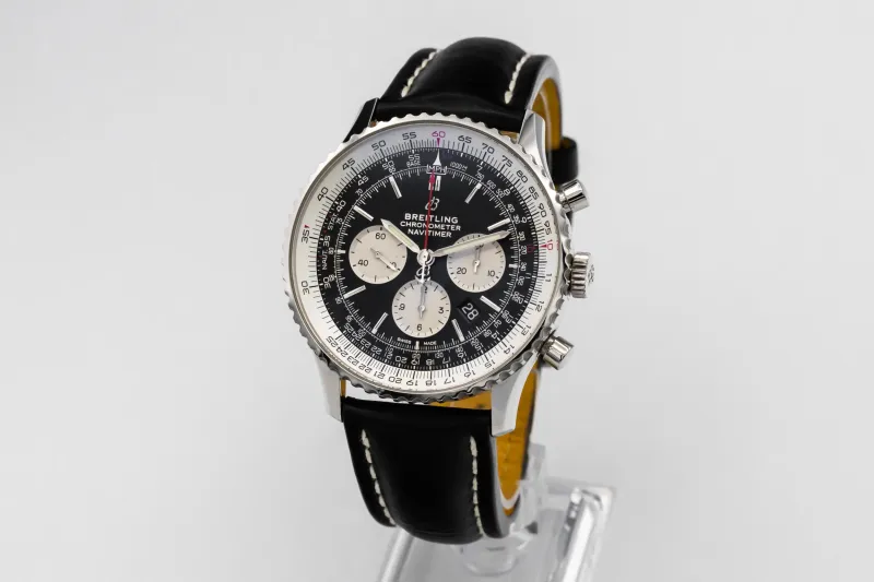 Breitling Navitimer B01 Chronograph 46mm Black Leather AB0127 2021