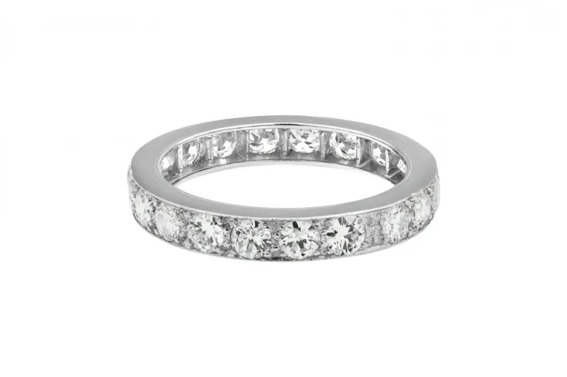 Platinum Eternity Diamond Ring 2.10ct