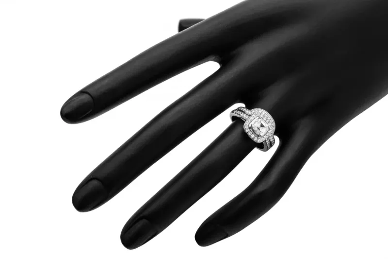 18ct White Gold Diamond Engagement Ring Set 2ct G SI1 GIA Cert