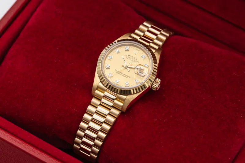 Rolex Lady-DateJust 26mm 18ct Yellow Gold Presidential 69178 1991