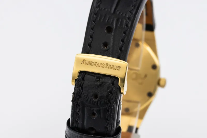 Audemars Piguet Royal Oak 33mm Black Leather 56715BA.OO Circa 1990s