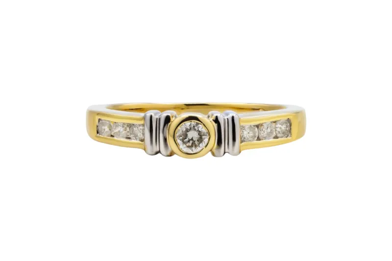 18ct Yellow Gold Solitaire Engagement Ring 0.35ct